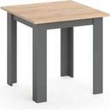 Vicco Karlos Eettafel – 80 x 80 cm Krachtige eik goud