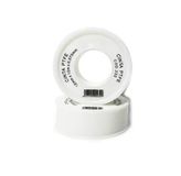 VoltShine Wit PTFE-plakband, 19 x 50 x 0,1 mm, bestand tegen hoge temperaturen, ideaal voor het afdichten van schroefdraad en verbindingen in sanitaire installaties.