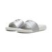 PUMA Popcat 20 Metallic Glam Sandales coulissantes pour femme Gris plume Argenté Pointure 42