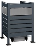 Westmann Afvalemmerbox WMJGBF03-4S-120-1 Antraciet Staal 120 cm