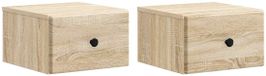 vidaXL Nachttafel Sonoma Eiken 34,5 x 33 x 20 cm