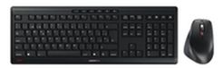 Cherry STREAM DESKTOP COMFORT Toetsenbord en Muis Set Spaans QWERTY Zwart