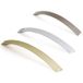 Viefe Poignée de meuble SMEE en métal, largeur 224 mm - laiton brossé