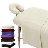 LONDON LINENS FLANALEN MASSAGE BLAD SET (NATUURLIJK)