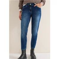 CECIL Slim Leg Jeans mid Blue wash 27