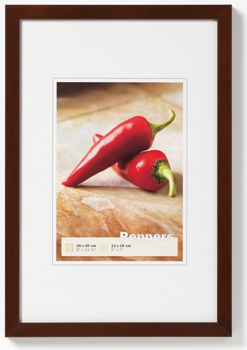 Walther Peppers - Fotolijst - Fotomaat 30x45 cm - Walnoot