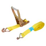 Sjorband met ratel, 12 m x 50 mm, automatische metalen ratel, riem, sjorriem