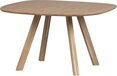 WOOOD Tablo Eettafel - Eiken - Ovaal - Industrieel - 130x130cm - Natural Matt