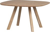 WOOOD Tablo Eettafel - Eiken - Ovaal - Industrieel - 130x130cm - Natural Matt