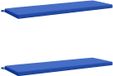 vidaXL - Coussin de banquette - SOEST - 2 pièces - 100% Polyester - Bleu royal
