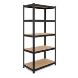 Relaxdays Zwaarbelastbaar rek, 200 x 90 x 60 cm, 875 kg, Zwart/Bruin