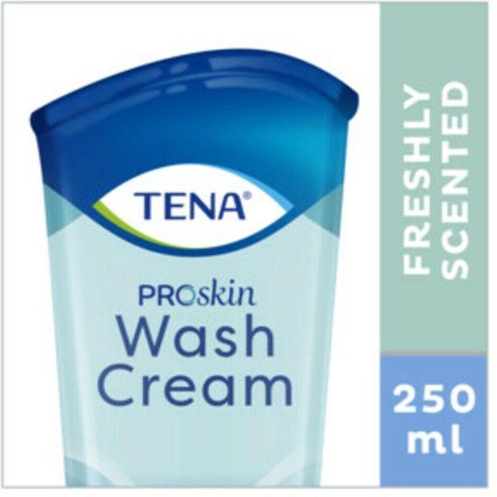 Tena Proskin Wash Cream - 250ml - For Sensitive Skin - pH-Neutral - Dermatologically Tested