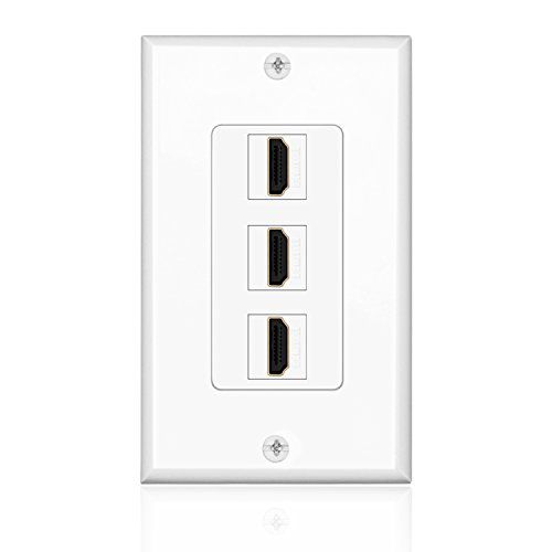 TNP Products TNP HDMI wandplaat (3-poort, wit)