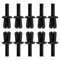 cyclingcolors 10 x kunststof klinknagels auto bevestigingsclips universele bumpers sierlijsten plastic clips spreidklinknagels carrosserie bevestigingsset Ø 3 mm x 1 mm - 4 mm