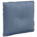 vidaXL Coussin de dossier Bleu 50 x 45 cm Tissu velours côtelé