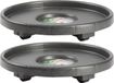Forte Plastics Plantenonderzetter - 34 cm - Antraciet - Set van 3