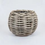van der Leeden Drypot Tina Extra Dik Rotan Grijs d48h36cm