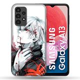 Beschermhoes Cokitec Beschermhoes voor Samsung Galaxy A13, Manga, Tokyo Ghoul Kaneki, wit