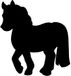 Paard Securit Wandbord paard zwart