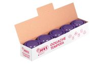 Jovi - Vloeibare tempera, Doos van 5 potten van 35 ml, Violette Kleur, Verf op basis van natuurlijke ingrediënten, Gemakkelijk te wassen, Glutenvrij, Ideaal voor schoolgebruik (50323)