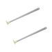 Fackelmann 9937950 Schraper voor potten, schraper, lange steel, schraper, siliconen, kunststof, grijs, lichtgroen, 23 x 1,4 x 2,3 cm
