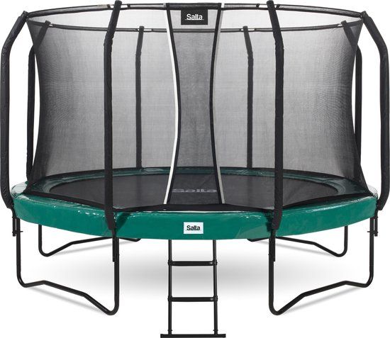 Salta First Class Trampoline - ø 251 cm - Groen - Met Veiligheidsnet en Ladder