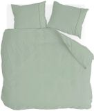Walra Housse de couette Remade Uni Essence - 240x220 - 100% Coton - Vert