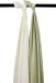 Meyco Bébé Uni langes - 2-pack - pré-lavé hydrofiel - natural/soft olive - 120x120cm