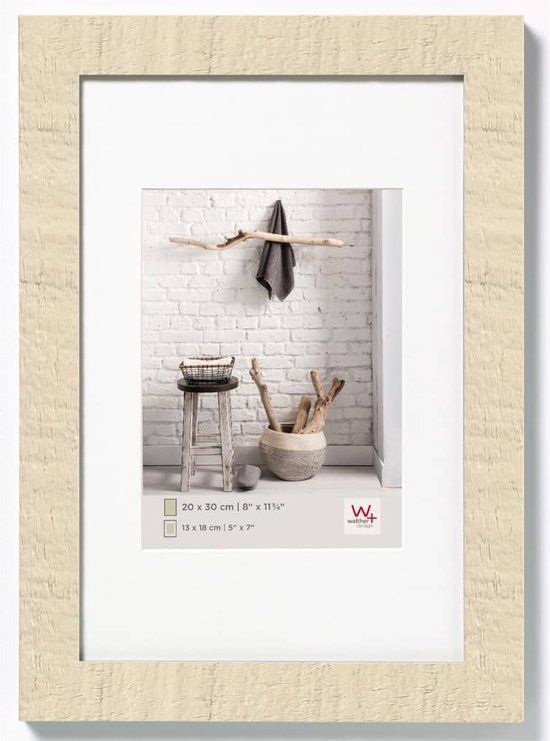 Walther Home - Houten lijst - Fotoformaat 30x45 cm - Crème Wit