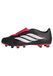 adidas Predator Club Fold-Over Tongue Firm Ground/Multi Ground Football Boots Shoes, Core Black/Ftwr White/Lucid Red, 44 EU