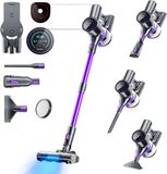 SmartAI P40 Steelstofzuiger Draadloos - 65000Pa - 8-in-1 - 3 standen - 2 LED's - 20-70 min werktijd - 1,3L - Lila