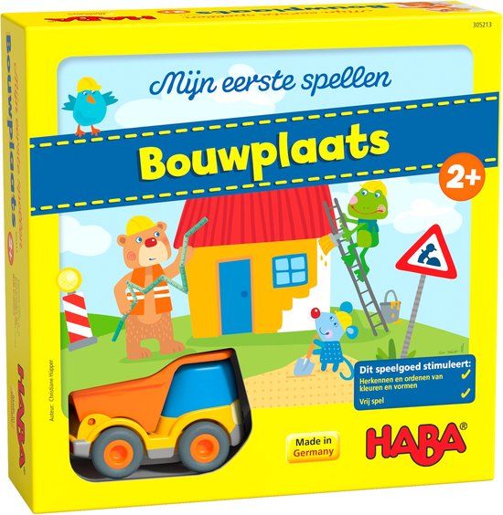 Haba Mijn Eerste Spellen - Bouwplaats - Blokkenset - 1+ jaar