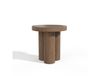 Bol Table d'appoint en bois contreplaqué noyer clair