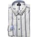 OLYMP Casual Regular Fit Overhemd blauw/wit, Gestreept