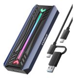 Inateck FE2024 SSD-behuizing Zwart, Grijs M.2