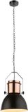Globo - hanglamp - Kutum - koper zwart - metaal - Ø 27cm - E27 - 15282