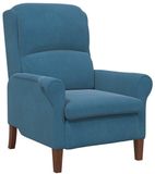 vidaXL Fauteuil Blauw Fluweel