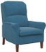vidaXL Fauteuil Blauw Fluweel