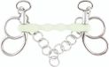 Plastic PFIFF B-stang kunststof 115 cm D-Trens Geborsteld RVS Polyester Paard