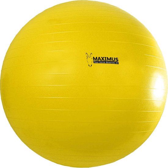 Hofman Maximus Power Play Ball Ø 100 cm - Geel - Paardenspeelgoed