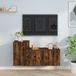 Maison Exclusive - Set de deux meubles TV, placage chêne fumé, bois composite