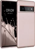 kwmobile telefoonhoesje geschikt voor Google Pixel 6 Pro - Hoesje voor smartphone - Back cover in metallic roségoud