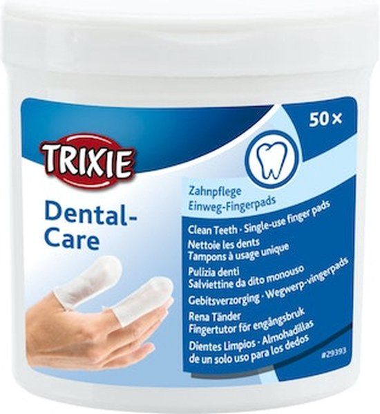 Trixie Gebitsverzorging Wegwerp-vingerpads - 2 x 50 stuks