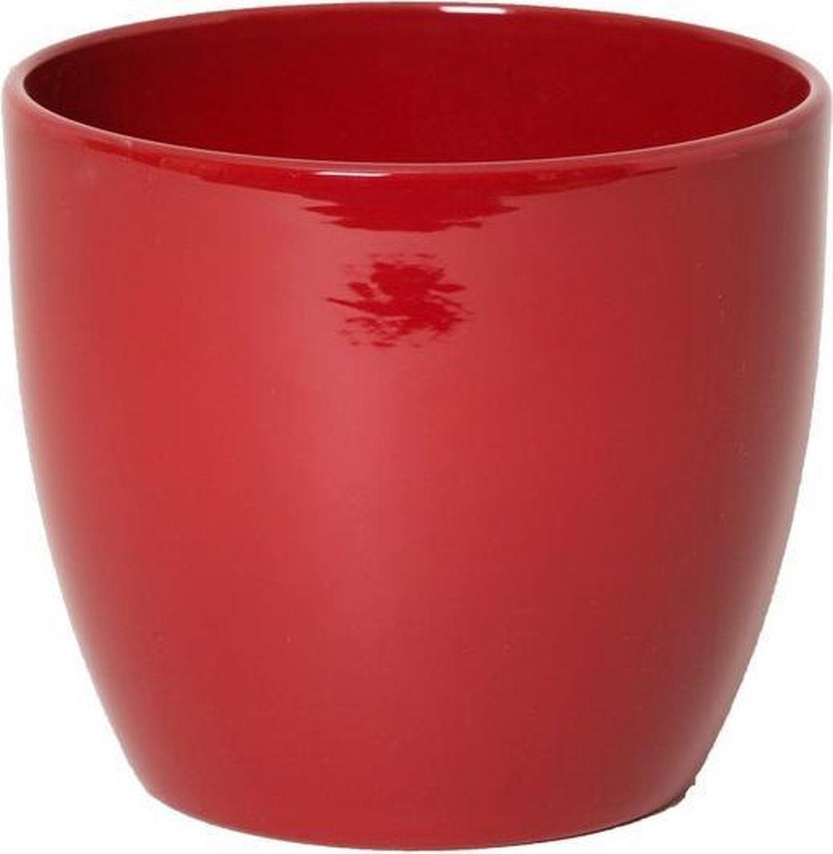 Floran Bloempot wijn rood keramiek glanzend H25 x D28 cm