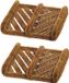 Benson Schoenen tapis brosse/balai à chaussures - 2x - fibres de coco - 30 x 35 cm - Vert