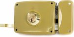 Lince 5125a-95125ahe10d Oplegslot Profielcilinder DIN rechts Goud Kunststof 100 mm