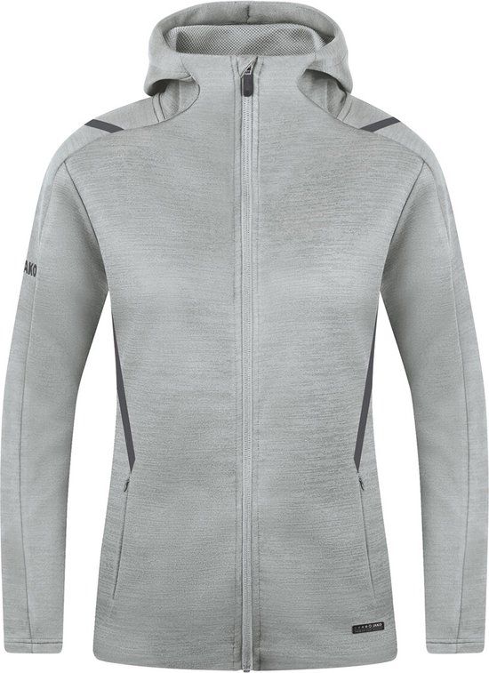 Jako Challenge Women's Casual Zip Jacket - Grey - Size 44