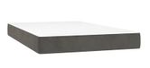 VidaXL Matras met binnenvering 120x200x20 cm Medium Donkergrijs/Wit