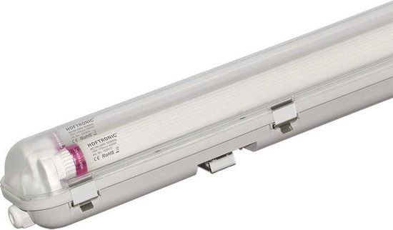 HOFTRONIC Dubbel LED TL armatuur met lamp - 120cm - 36 Watt 6300 Lumen - 6000K IP65 waterdicht