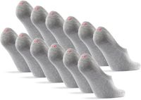 DANISH ENDURANCE Onzichtbare Katoen Sokken - Ademend en anti-slip Hiel - Unisex - Maat 43-47